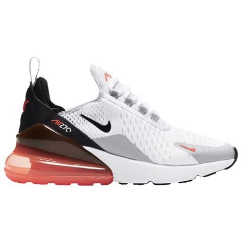 Nike Air Max 270 Boys Grade School Running Shoes White Red
