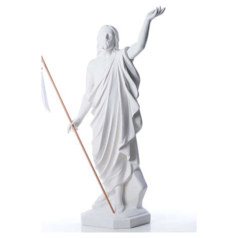 Risen Jesus Statue In Reconstituded Carrara Marble 100 Cm Online