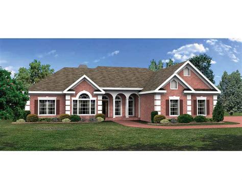 Famous Concept Brick Ranch Style House Plans House Plan 6 Bedroom