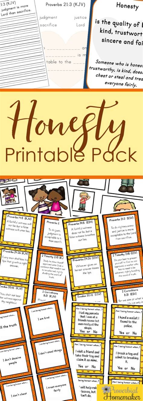 Teach Kids Honesty Printable Pack Artofit