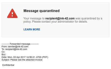 Quarantined Emails