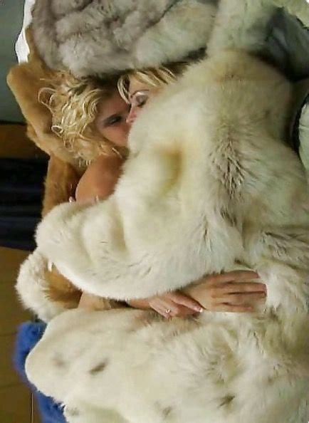 Fluffy Coat Lesbian Love Fox Fur Mohair Sensual Beautiful Women