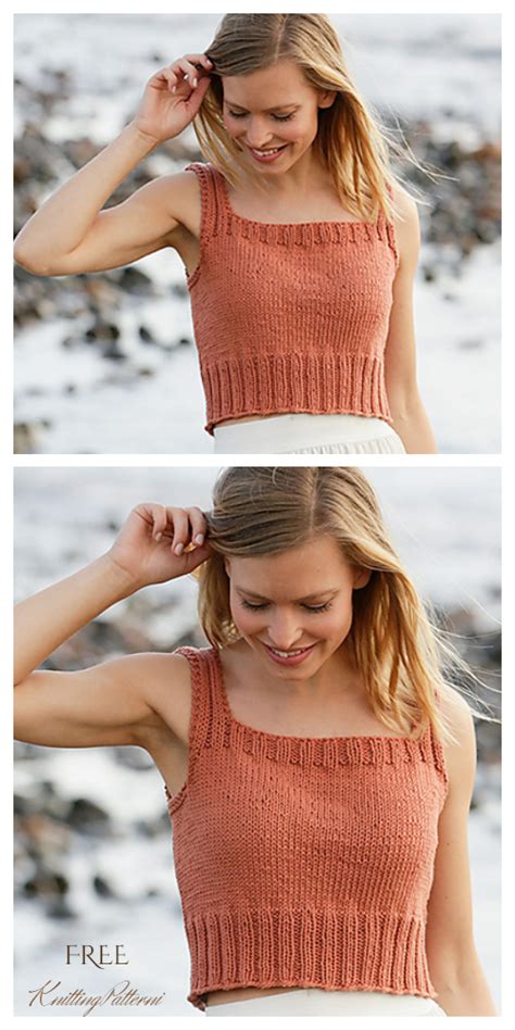knit tank top pattern summer knitting pattern knit bralette knitting pattern vest magpie crop