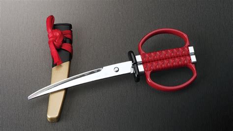 Scissors Modeled After Custom Katana Blade Of Historic Japanese Figures