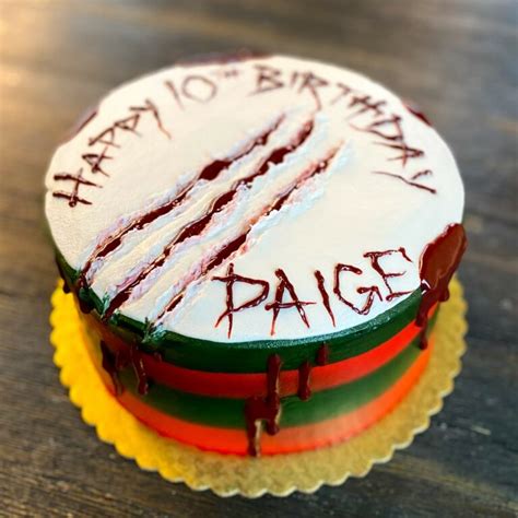Freddy Krueger Cake We Create Delicious Memories Oakmont Bakery