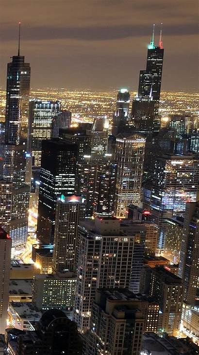 Skyline Chicago Wallpapers Galaxy 2560 1440 Night