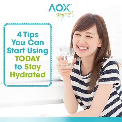 4 Tips You Can Start Using Today To Stay Hydrated Aox