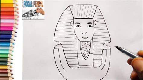 Learn How To Draw King Tut Very Simple Drawing Tutorial Youtube