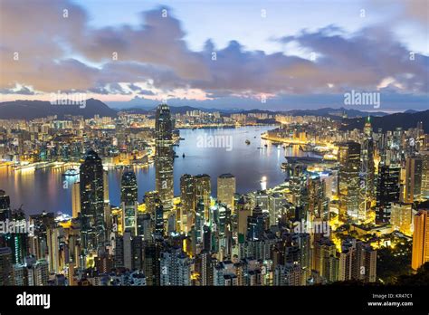 Hong Kong Sunrise Stock Photo Alamy