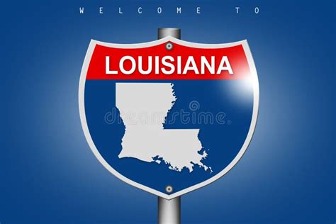 Louisiana Road And Highway Map Stock Vector Illustration Of Orleans