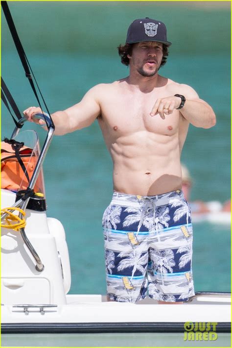 Photo Mark Wahlberg Shows Off Ripped Shirtless Body In Barbados Photo Just Jared