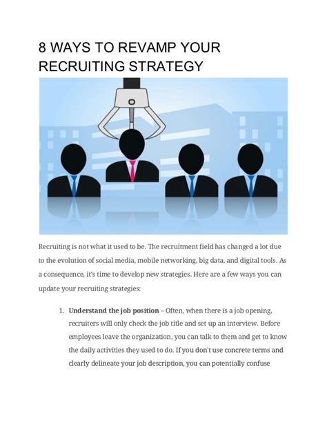 8 Ways To Revamp Your Recruiting Strategy
