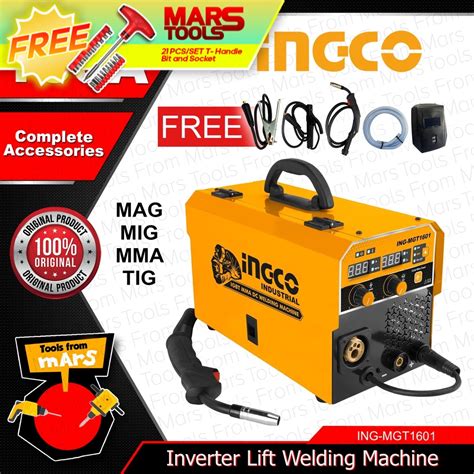 Ingco Inverter Lift Welding Machine A Mag Mig Mma Tig Mgt Tools