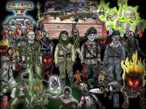 Free Download Call Of Duty Zombies Collage By U003dkatherine Drake On