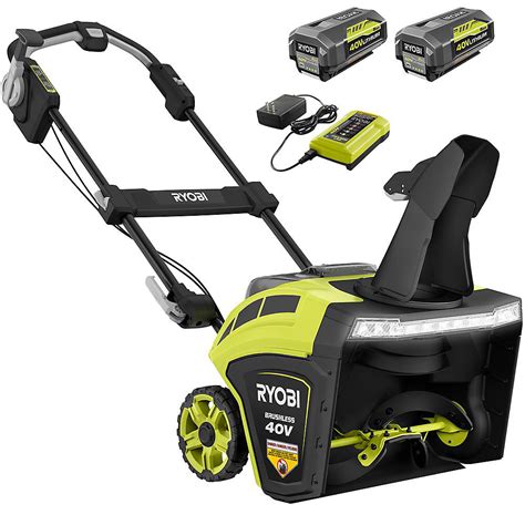 Ryobi 40v 21 Inch Brushless Cordless Electric Snow Blower With 2 5 Ah