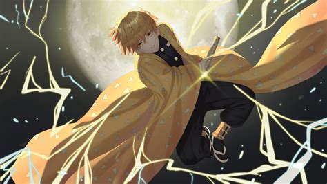 1920x1080 Zenitsu 5K 1080P Laptop Full HD Wallpaper, HD Anime 4K