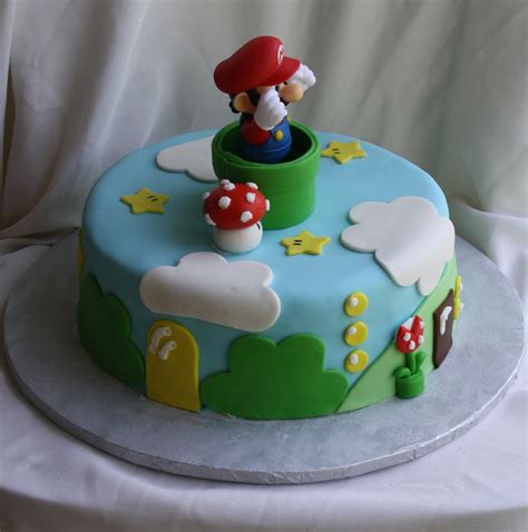 Add the super mario cake topper to your cake and then serve your guests on the luigi dessert plates. Super Mario Bros. Cake