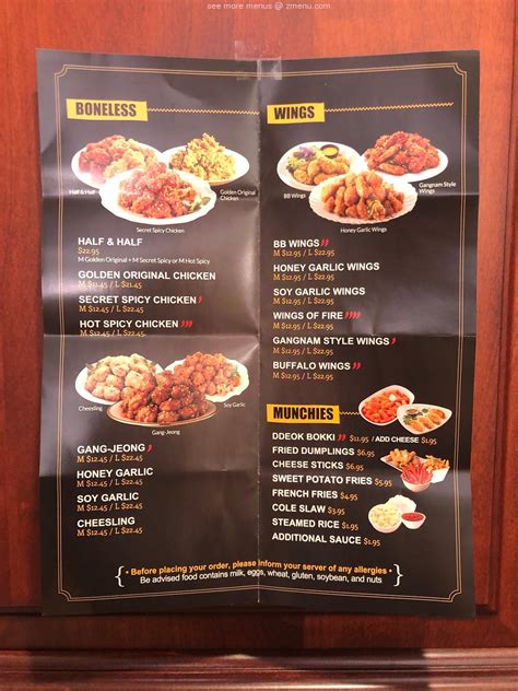 Menu at bb.q Chicken Hartsdale BBQ, Hartsdale