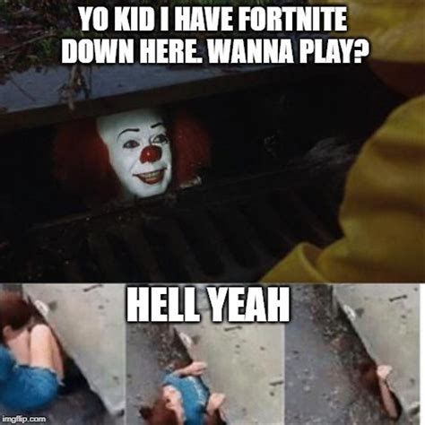 pennywise in sewer imgflip