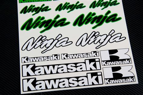 Kawasaki Ninja Universal Logo Decals Kit Moto