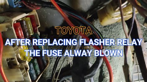 Signal Light And Hazard Light Troubleshoot And Repair Toyota Part
