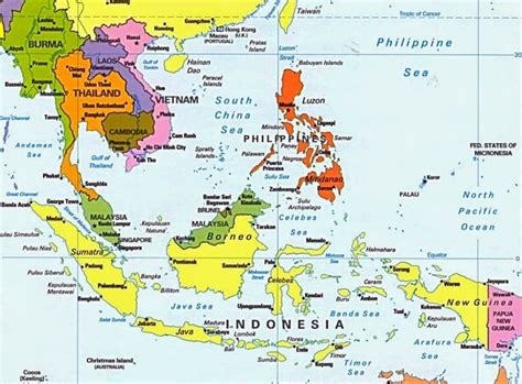 Peta Asia Tenggara Kekayaan Alam Batas Wilayah Kebudayaan The Best
