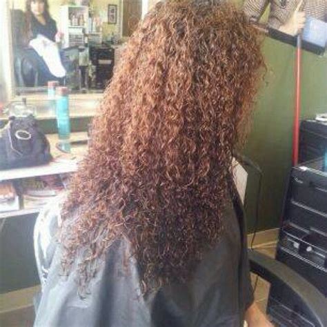 just finished very tight spiral perm in long hair