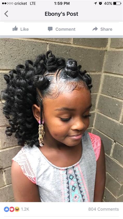 This adorable hairstyle is made a part of this post, for the girls with curly hairs. Kids Curly Hairstyle For Little Girls - Braids Hairstyles ...