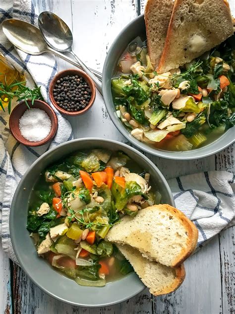 This wikihow will show you how to make a. Chicken Soup with White Beans and Parmesan Escarole ...