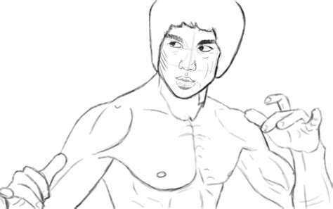 This drawing was made at internet users' disposal on 07 february 2106. Bruce Lee painting GIF by arthurforzus on DeviantArt