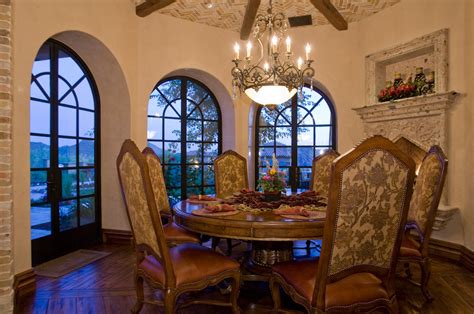 Italian Villa Mediterranean Dining Room Phoenix By Fratantoni