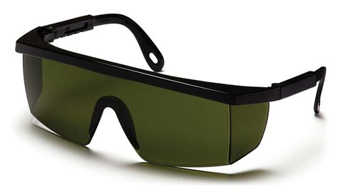 Pyramex Sb460sf Integra Black Safety Glasses W 30 Ir Filter Lens Len