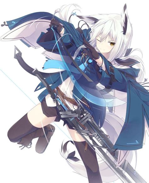 Image Result For Badass Anime Girl With White Hair Anime Neko Chica