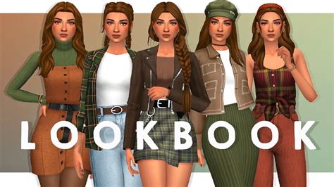 Lookbook No Cc Sims 4 Clothing Sims Sims 4