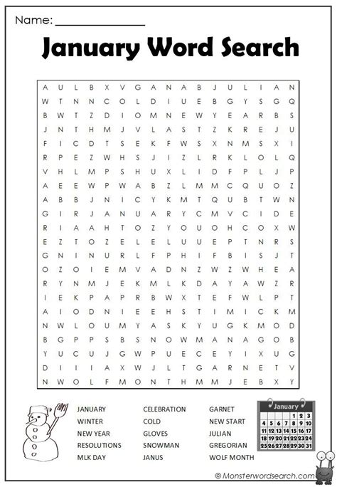 Free Printable Word Search Puzzles For Kids