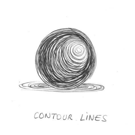 Contour Lines For Shading A Drawing Contour Drawing Contour Line Easy