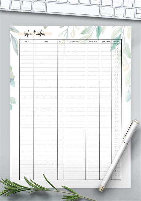 Free Sales Tracker Template Pdf World Of Printables