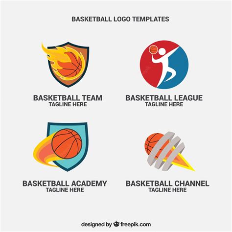 Pack Of Basketball Logos Free Vector Cariblens