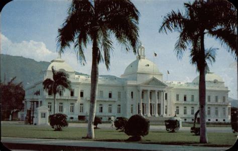 National Palace Of The Republic Of Haiti Caribbean Islands