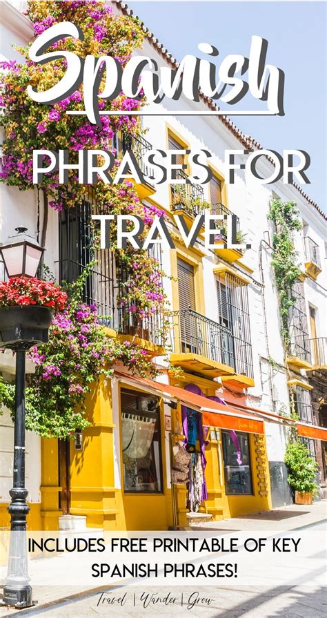 Spanish Phrases For Travel The Basics Spanish Phrases Travel