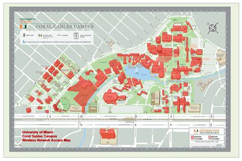 University Of Miami Campus Map 2021 Miami University Map Map Of