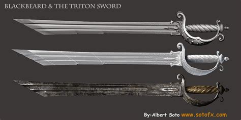 black beard the triton sword