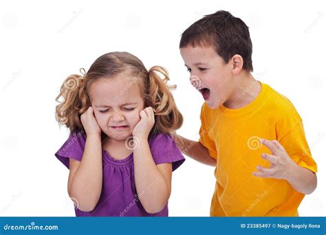Quarreling Kids Stock Image Image Of Angry Attitude 23385497