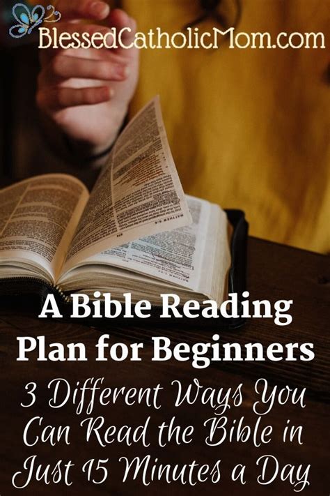 The bible isn't a novel; A Bible Reading Plan for Beginners- 3 Different Ways You ...
