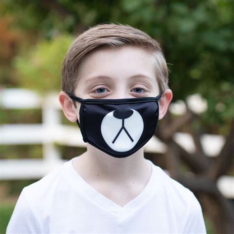 Roblox Inspired Face Mask Roblox Bear Mask Kids Reversible Etsy