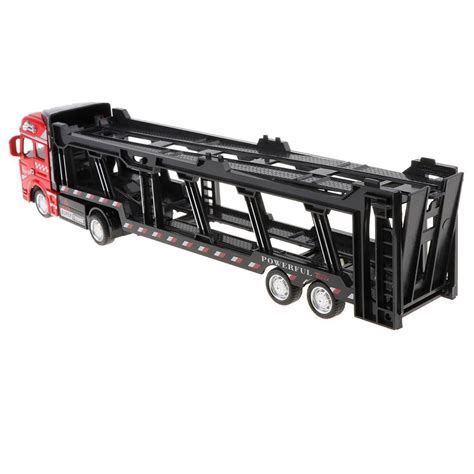 150 Alloy Diecast Car Transporter Pull Back Truck Trailer Toy For Kids