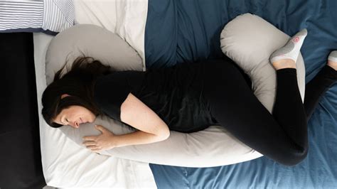 Bedding Pregnant Women Sleep Pillow Blue Cloud Side Sleeper Waist Belly Support Cushion For Both