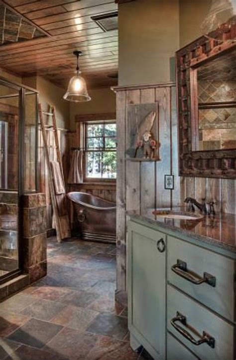 Our unique birch twig vanities offer vintage art and give the room an old lodge feel. 12 Insanely Gorgeous Log House Bathrooms | Log cabin ...