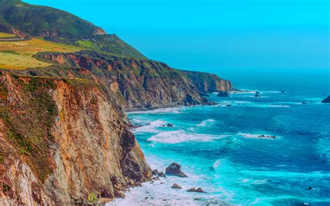 Download Wallpapers Big Sur 4k Usa Coast Ocean Santa Lucia