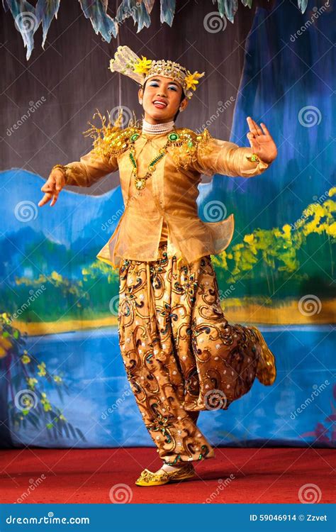 Myanmar Classical Dance Editorial Stock Image Image Of Dancer 59046914